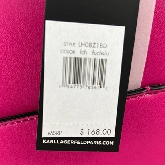 Karl Lagerfeld - ‘Knot - Fuchsia’ 13”x 15”x 5”. NWT. Firm!